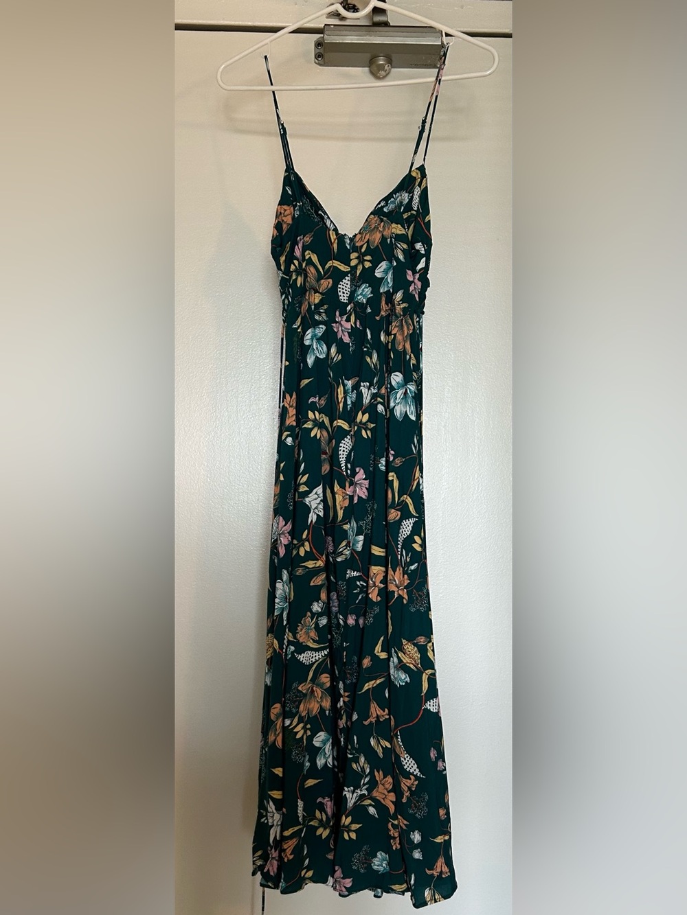 Hello Molly Dark Teal Floral Maxi Dress Skirt - Picture 3 of 5